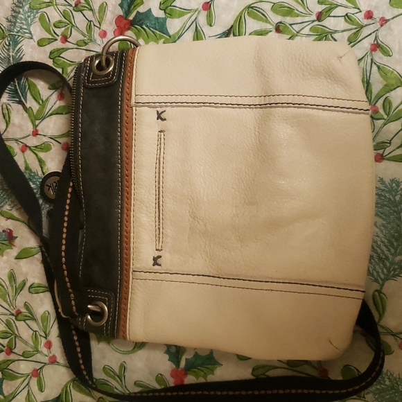 SALE!!! The Sak Beige and Black Crossbody Bag - Picture 4 of 6